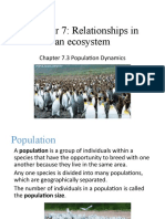 Population Dynamics in an Ecosystem