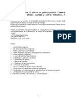 Delgado. L- Políticas Públicas. El ciclo de las políticas públicas