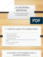 Derecho Penal LA LEGITIMA DEFENSA