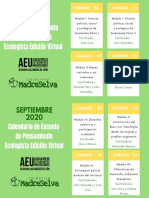 Calendario Escuela Ecologista 2020