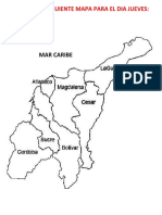 Mapa Region Caribe Imprimir