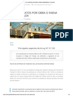 LOS CONTRATOS POR OBRA O FAENA DETERMINADA - Grupo BDT