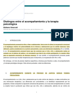 Distingos Entre El Acompañamiento y La Terapia Psicológica