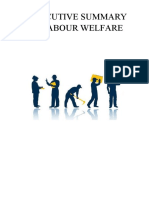 Excecutive Summary On Labour Welfare