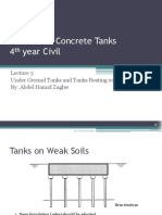 Reinforced Concrete Tanks 4 Year Civil: Under Ground Tanks and Tanks Resting On Soil By: Abdel Hamid Zaghw