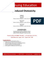 Drug Induced Ototoxicity - W