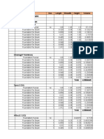 I Sub Structure A Foundation: S.No Item Nos Length Breadth Height