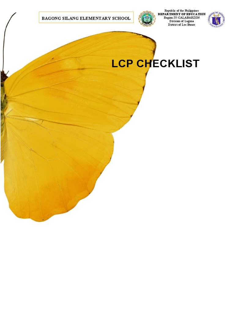 LCP Checklist for Educators | PDF