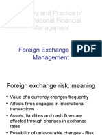 Theory and Practice of International Financial Management: Foreign Exchange Risk Management