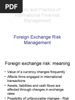 Theory and Practice of International Financial Management: Foreign Exchange Risk Management