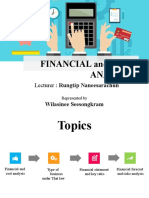 FINANCIAL and COST ANALYSIS