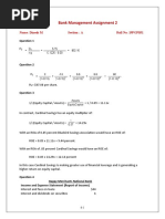 Bank Management Assignment 2: Name: Dinesh M Section: A Roll No: 19PGP051