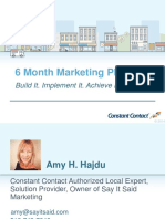 6 Month Marketing Plan: Build It. Implement It. Achieve Results