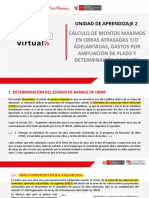 Cálculo de Montos Máximos en Obras Atrasadas y o Adelantadas, Gastos Por Ampliación de Plazo y Determinación de Multa