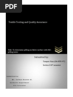 Pilling Resistance Tests