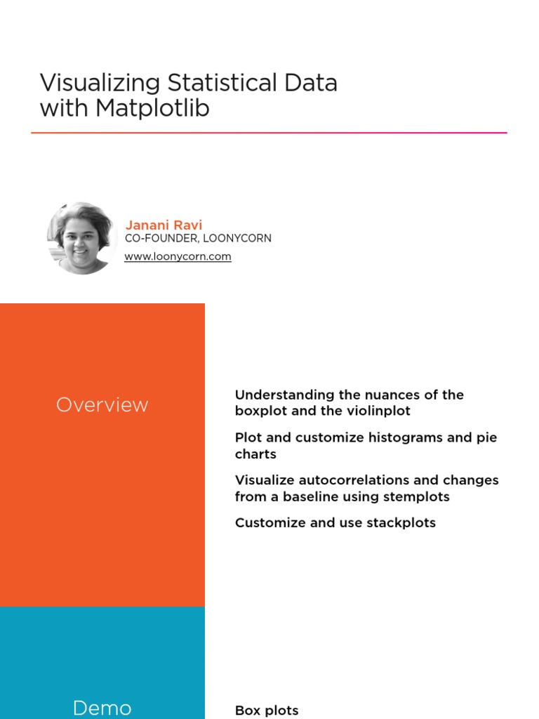 Visualizing Statistical Data With Matplotlib: Janani Ravi | PDF ...