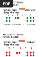 Same Signs Add and Keep The Sign +