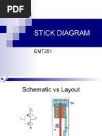 Stick Diagram | PDF | Cmos | Mosfet