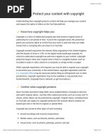 YouTube Copyright School Insights | PDF | You Tube | Fair Use