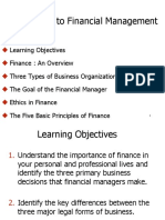 Introduction To Financial Management. 2018