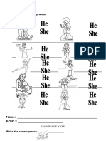 Pronoun worksheet with answers