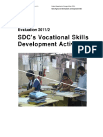 SDC's Vocational Skills Development Activities: Evaluation 2011/2