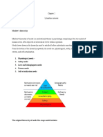 Maslow's Hierarchy: Literature Reviews