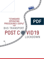 "Standard Operating Procedures (Sops) ": Bus Transport