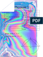 Theorem 1: Given: Circle O, Conclusion