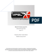 2011 MPGL DotA League Rules