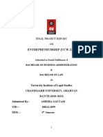 Business Law Research Paper - Enterpreneur 2020