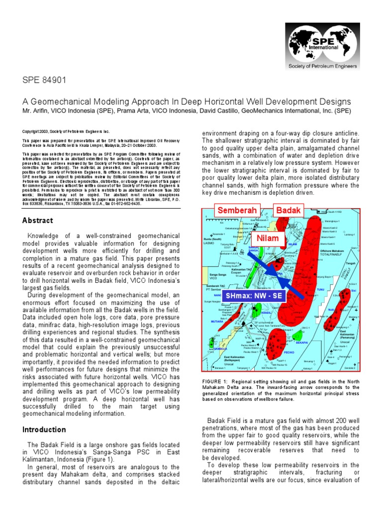 A Geomechanical Modeling Approach in Deep Horizontal Well Development ...