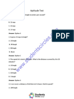 Aptitude Test Questions & Answers