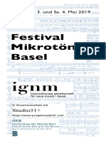 Festival Mikrotone Basel (3 Mai 2019)