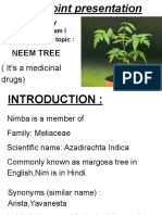 Power Point Presentation: Neem Tree