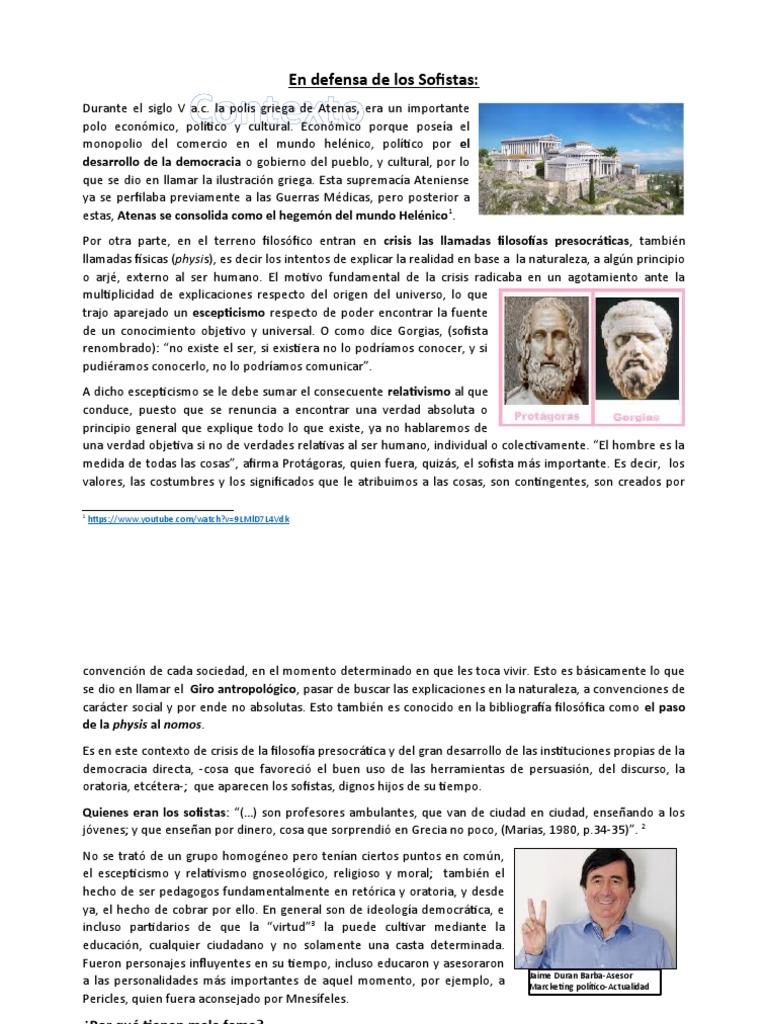 En Defensa de Los Sofistas | PDF | Democracia | Ideologías políticas