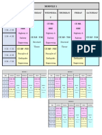 CE Course Timetable Module 1 & 2