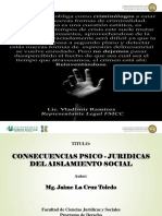 Consecuencias Psicojuridicas Del Aislamiento Social PDF