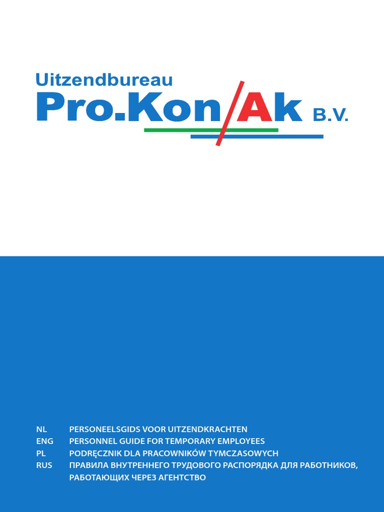 ProKonak Personeelsgids NL ENG PL RUS 2018 | PDF