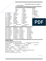 Final Review Lop 11 Test No 1 - Giua Ki