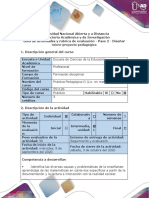 Guia de Actividades y Rúbrica de Evaluación - Paso 2 - Diseñar Micro-Proyecto Pedagógico