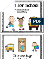 Time For School: A Back To School Social Story