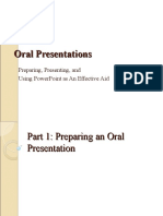 Oral Presentations at English