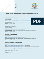 OCJE - Sedes Fase Autonómica PDF