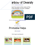 Rainbow of Diversity Printables