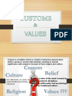 Customs and Values