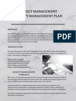 Project Management Quality Management Plan