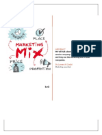 Marketing Mix Analysis of a Product and Service Company