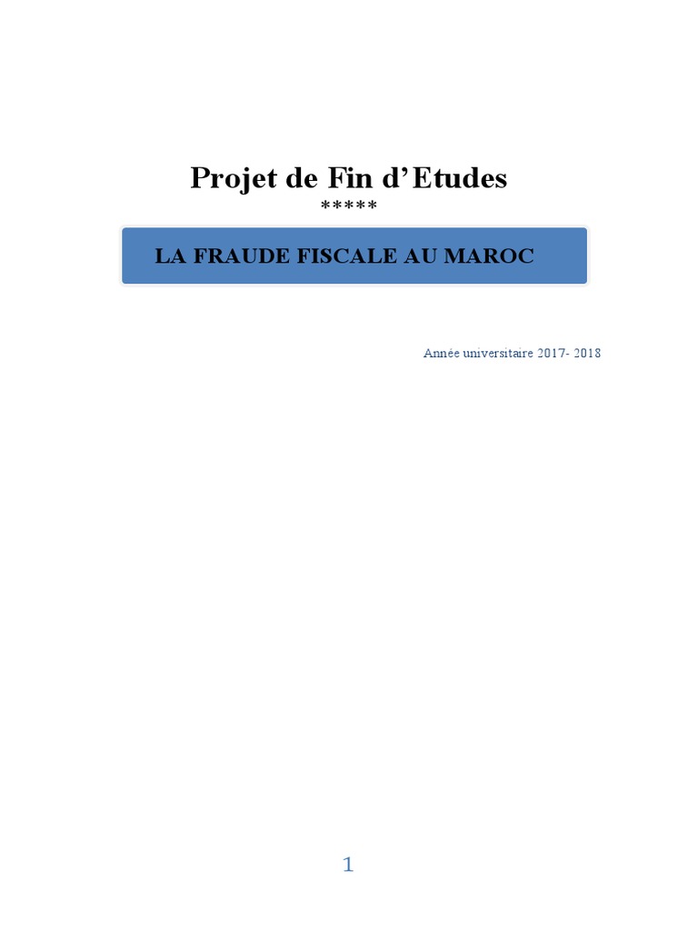Fraude Fiscale Définition En Arabe Pfe 2017 | PDF | Fraude fiscale | Impôts