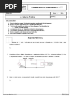 Avaliação Prática - Fundamentos Da Eletricidade II